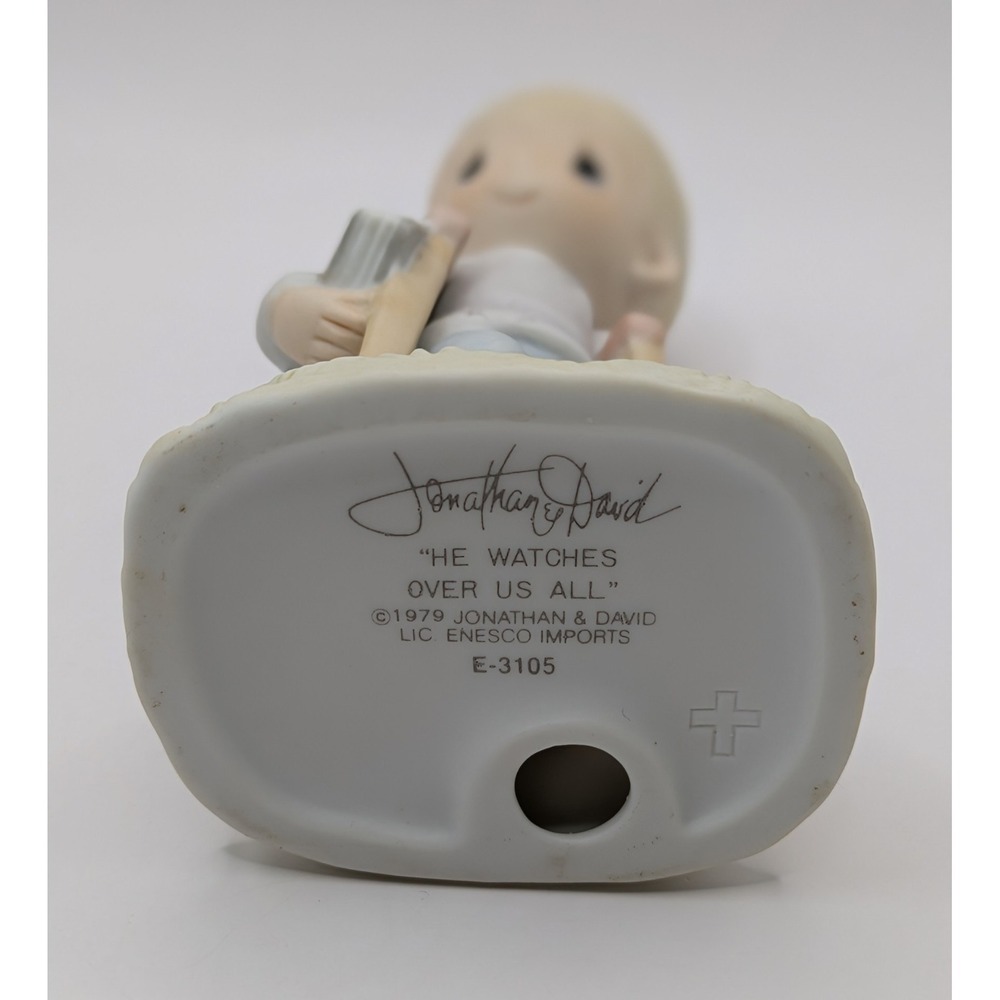 Prescious Moments Figurines Lot Of 3 He Watches -Love One Another-Love Lifted Me - Picture 6 of 16